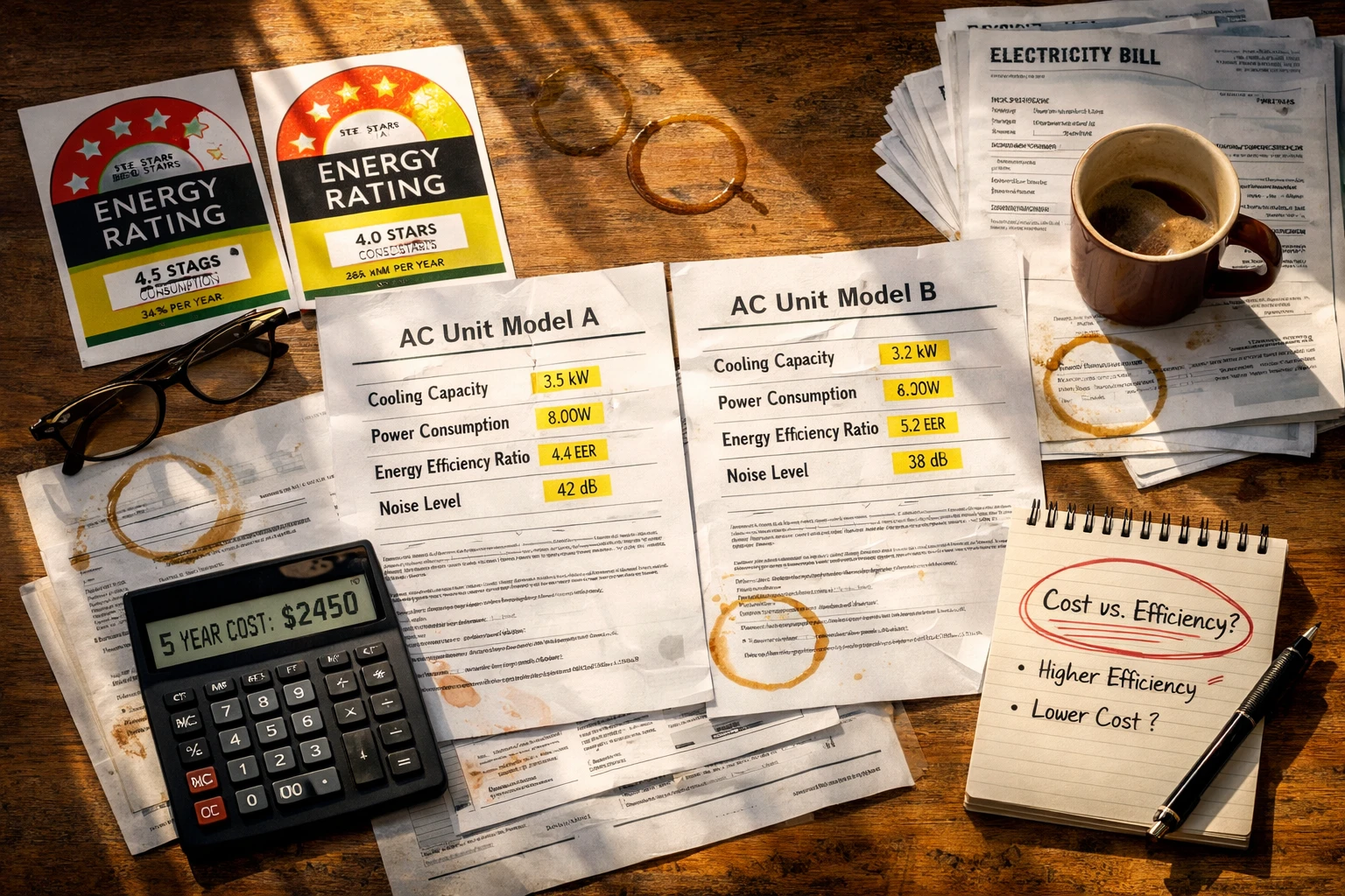 Energy Efficiency Trade-Offs in Modern AC Systems