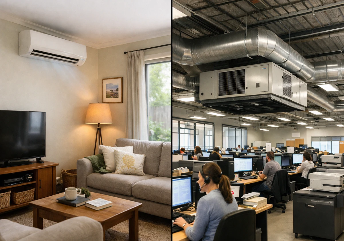 How Air Conditioning Needs Change Between Homes and Businesses